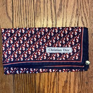 Christian Dior Oblique Print Pocket Square/Scarf
